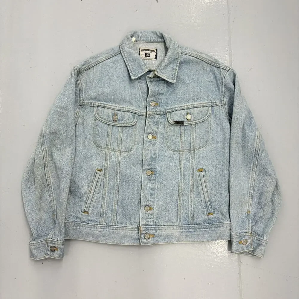 Vintage 90s Lee Light Wash Boxy Trucker Denim Jacket